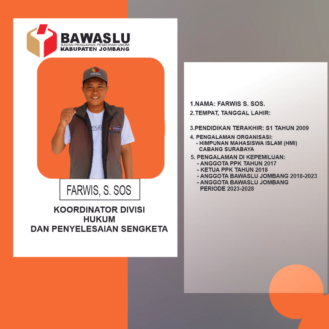 Anggota Bawaslu Kabupaten Jombang