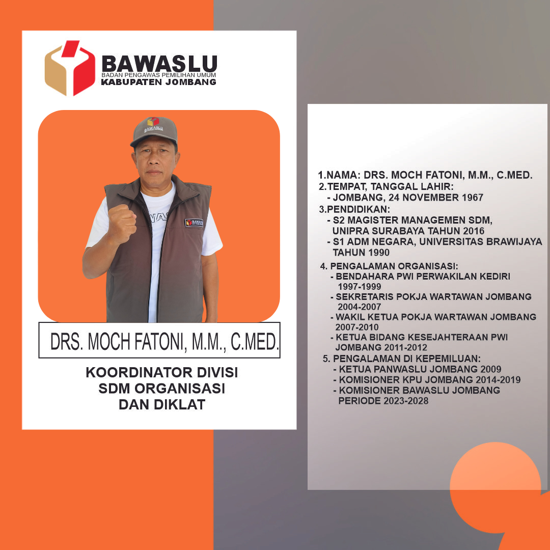 Anggota Bawaslu Kabupaten Jombang